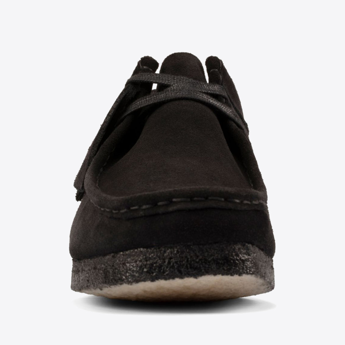 CLARKS Wallabee Shoe Suede Black - Image 3