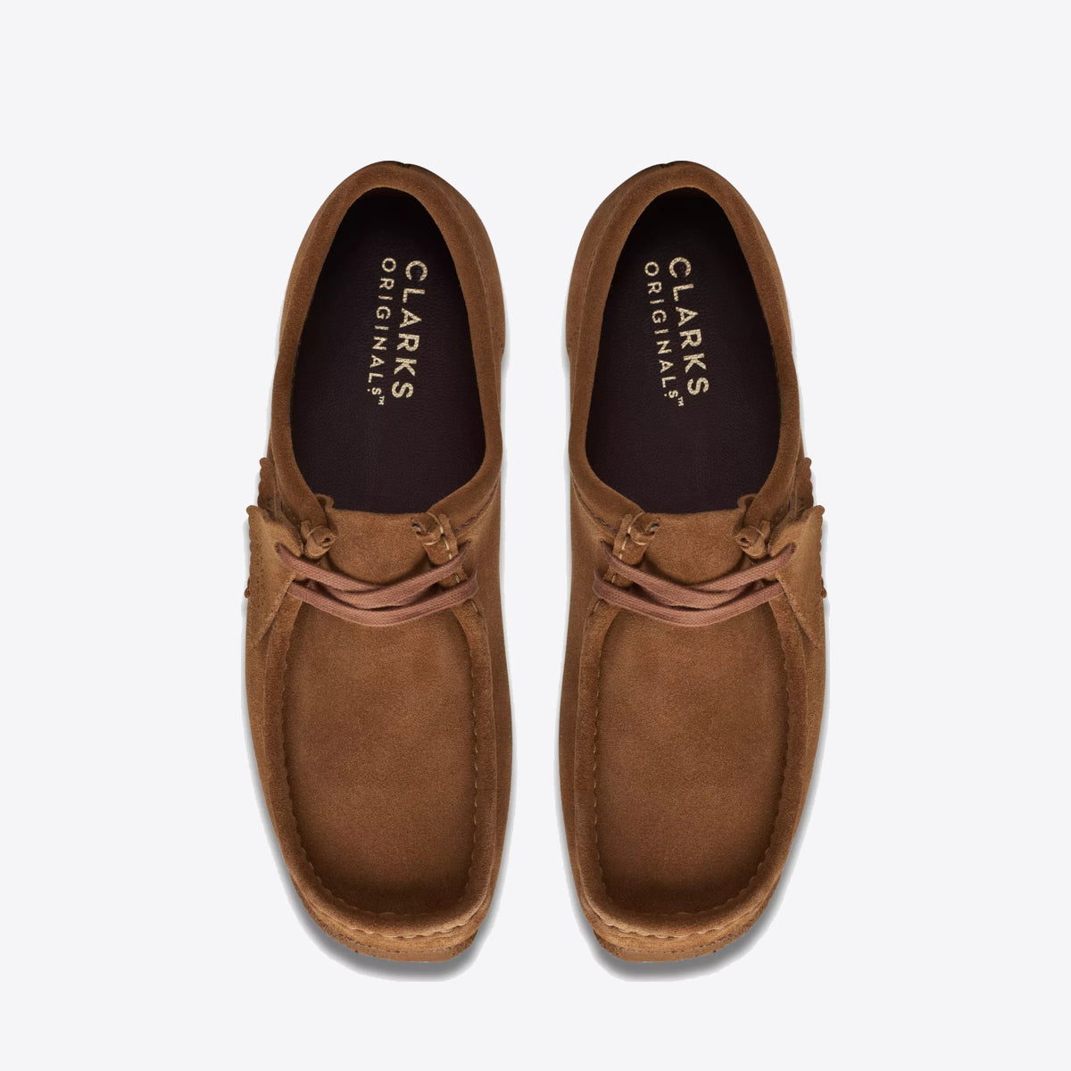 CLARKS Wallabee Shoe Suede Cola - Image 6