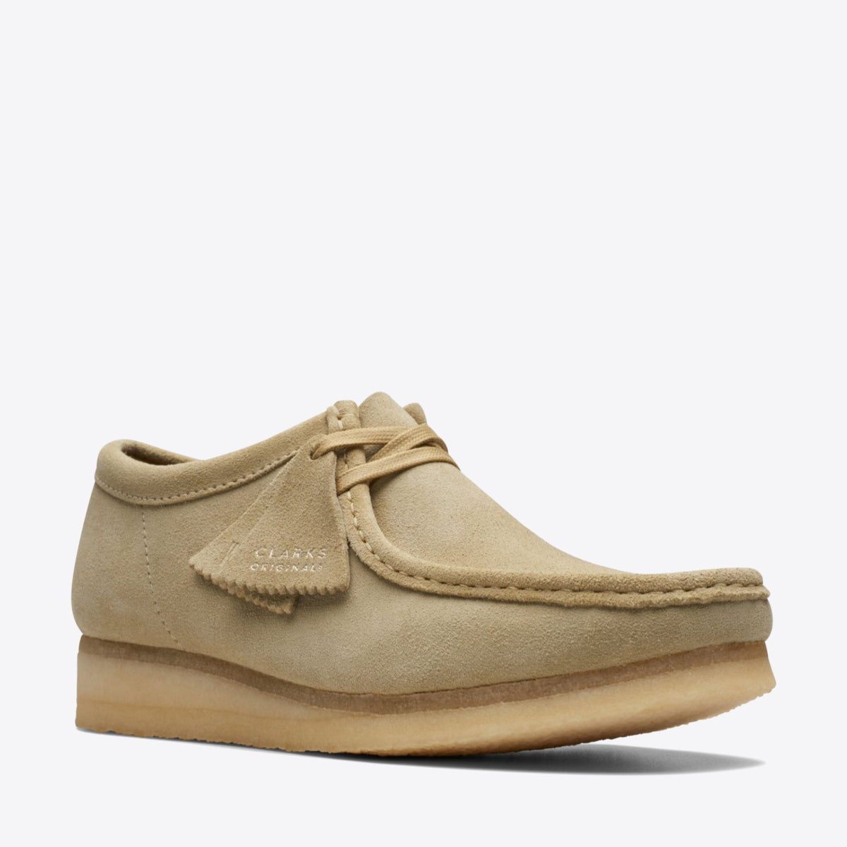 CLARKS Wallabee Shoe Suede Maple - Image 2