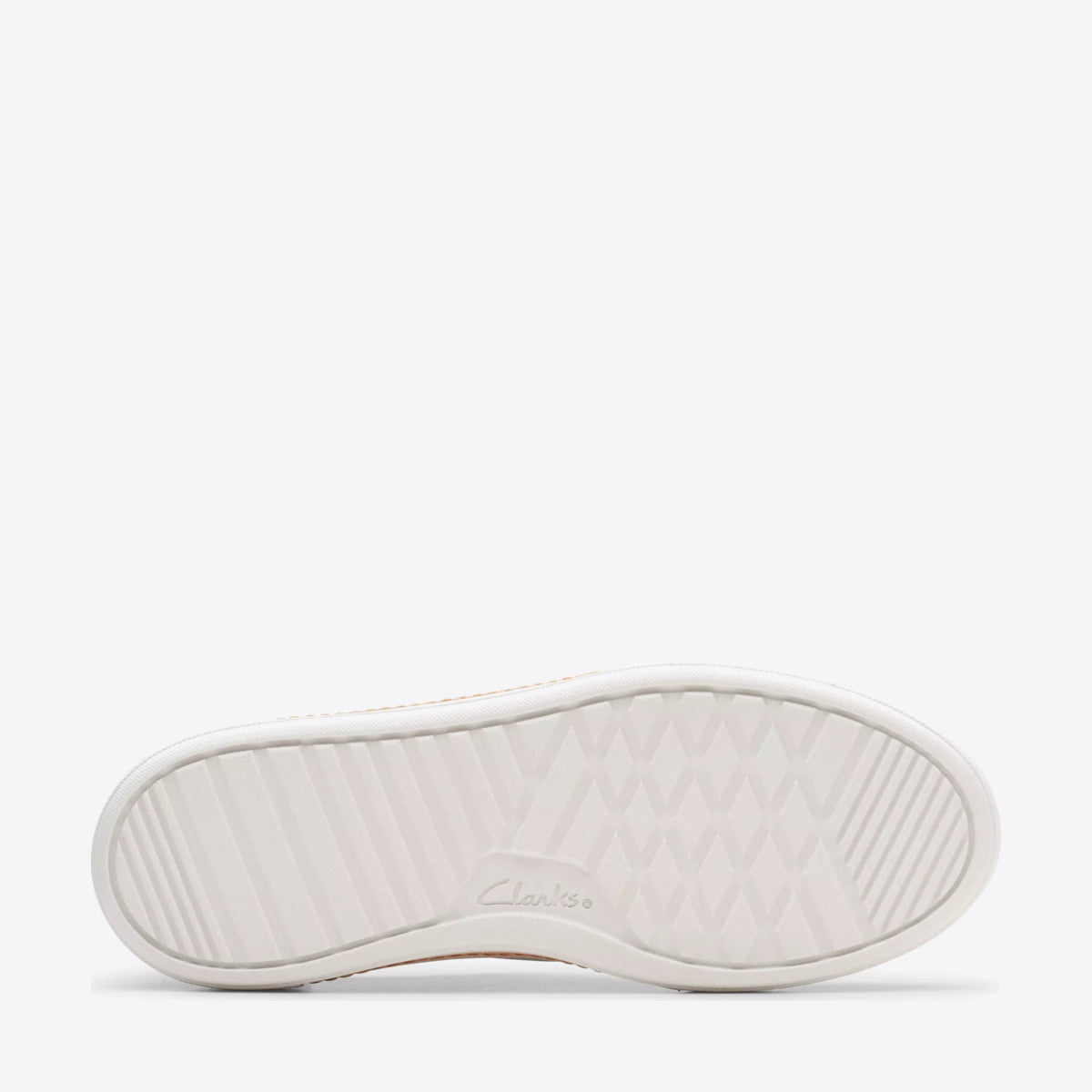 CLARKS Womens Hollyhock Off White Leather - Image 3