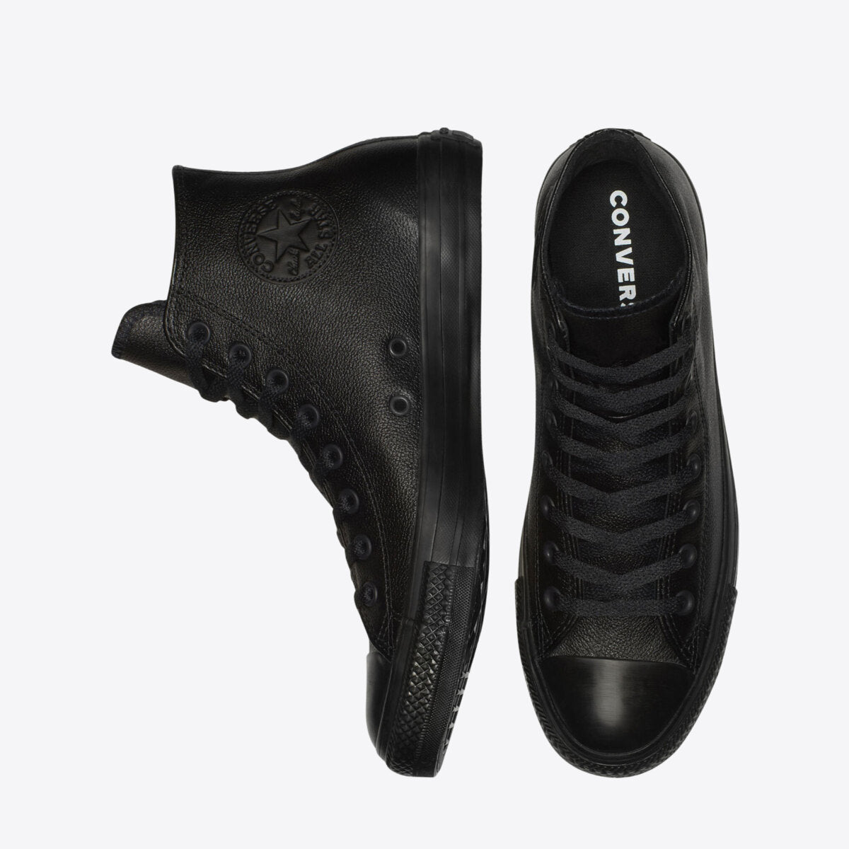 CONVERSE Chuck Taylor All Star Leather High Black Mono - Image 4