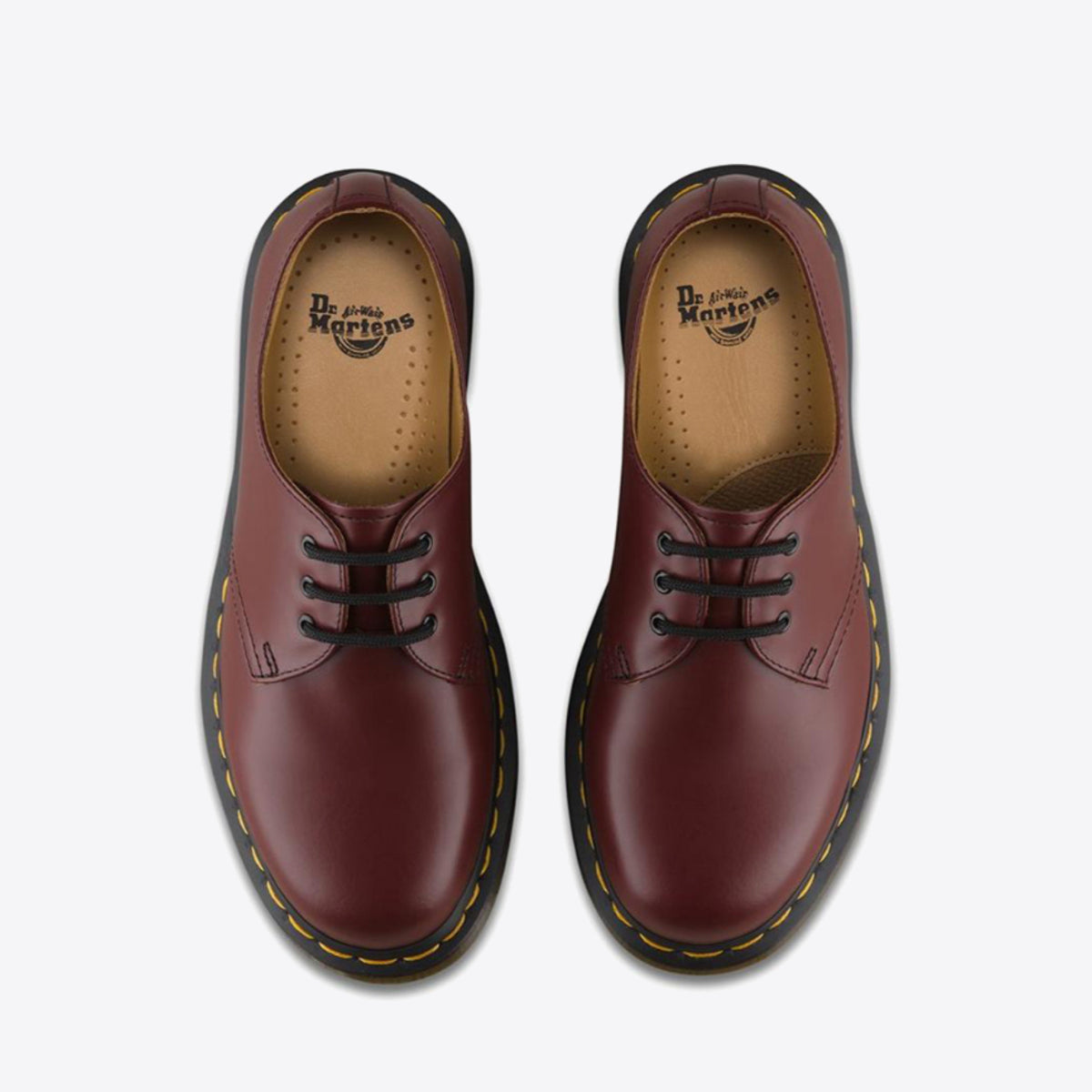DR MARTENS 1461 Smooth 3 Eye Shoe Cherry Red - Image 4