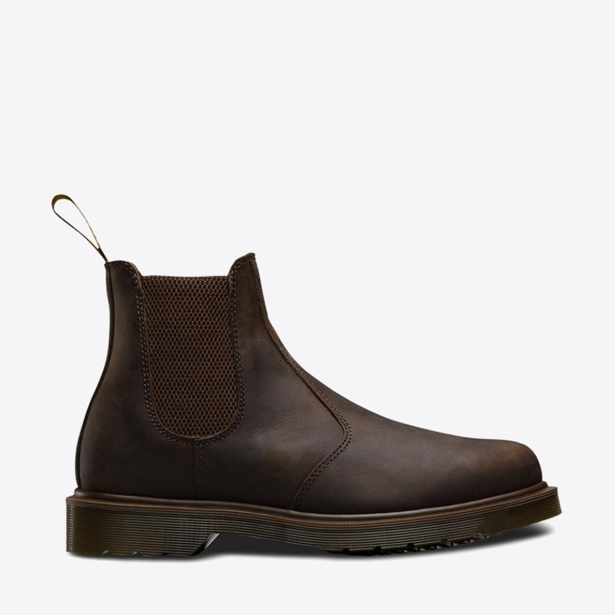 DR MARTENS 2976 Crazy Horse Chelsea Boot Brown - Image 2