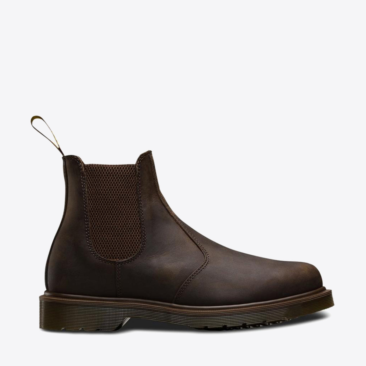 DR MARTENS 2976 Crazy Horse Chelsea Boot Brown - Image 2