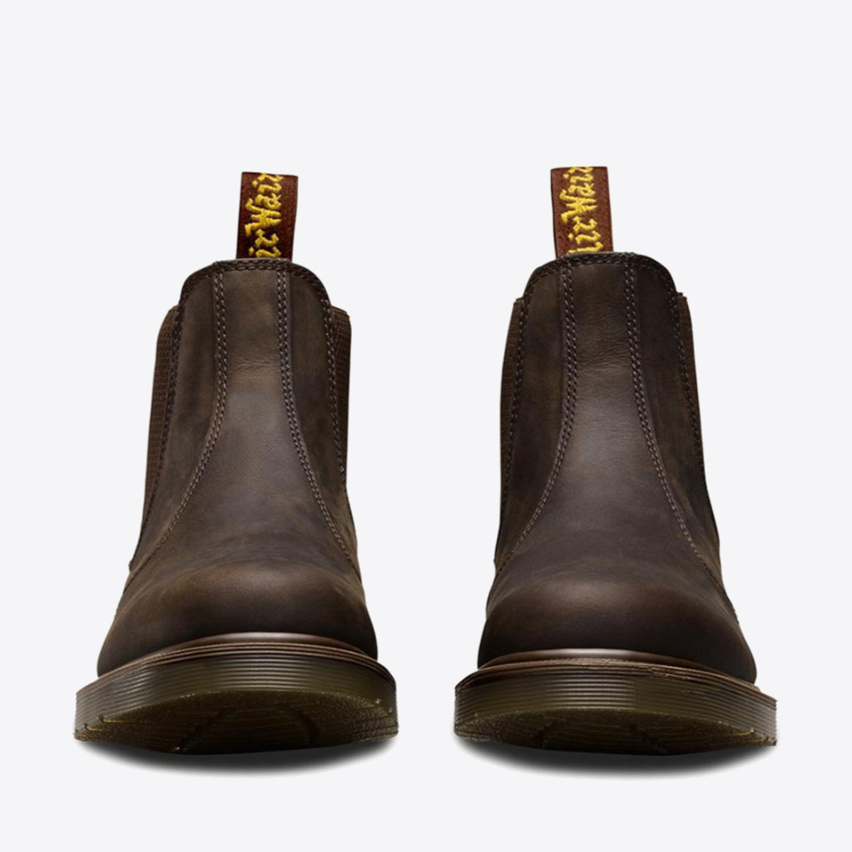 DR MARTENS 2976 Crazy Horse Chelsea Boot Brown - Image 7