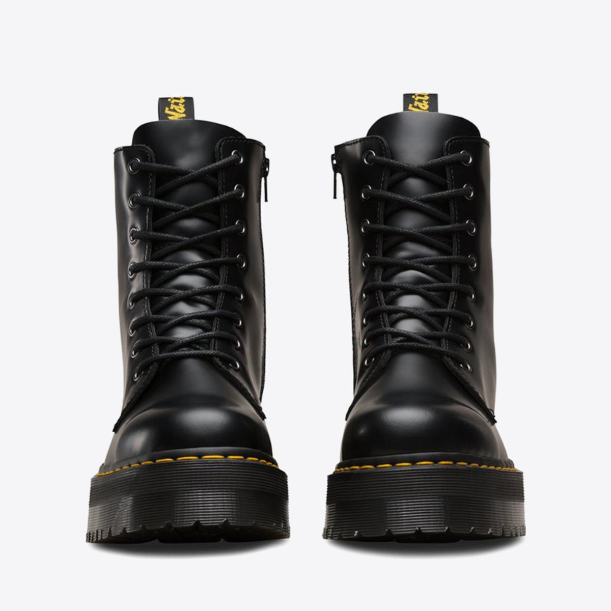 Buy DR MARTENS Jadon 8-Eye Boot Black Polished Smooth Online