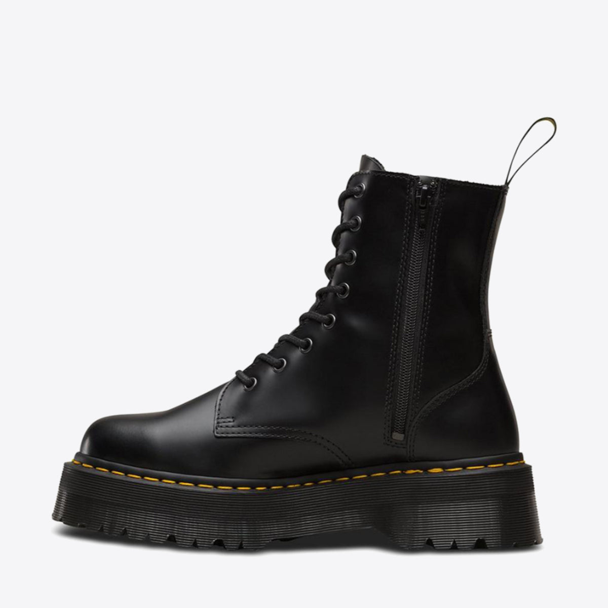 DR MARTENS Jadon 8-Eye Boot Black Polished Smooth - Image 6