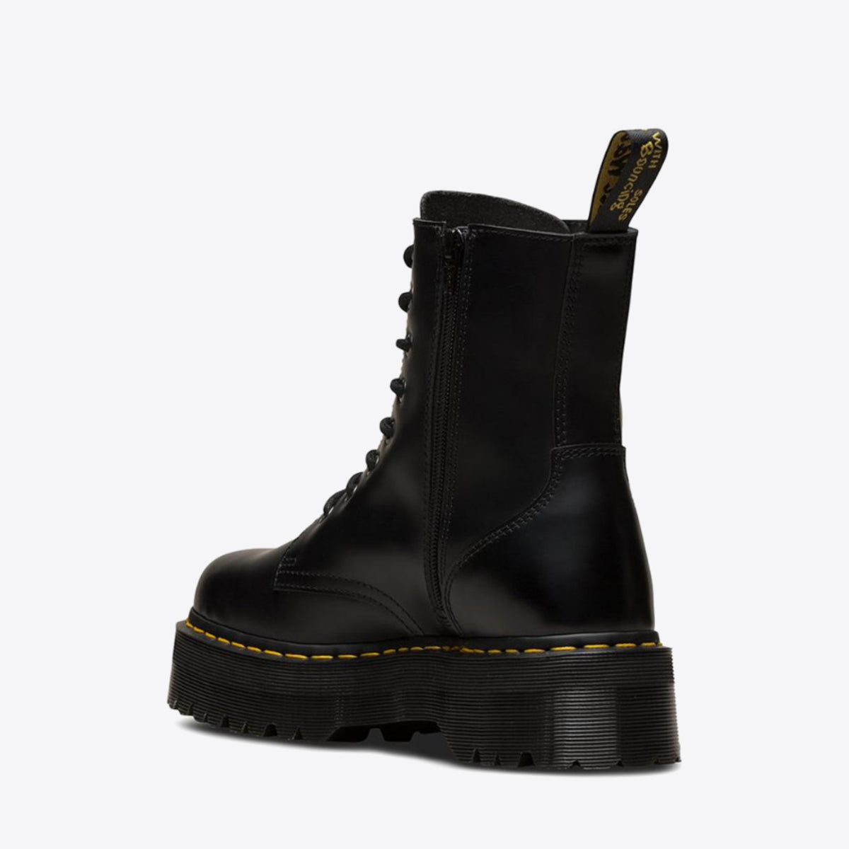 DR MARTENS Jadon 8-Eye Boot Black Polished Smooth - Image 7