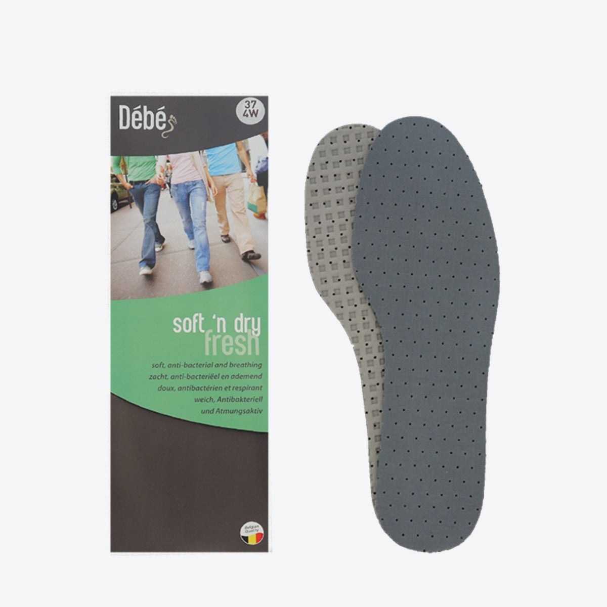 FOOTCOM DEBE Soft N Dry Fresh InsolE Grey - Image 2