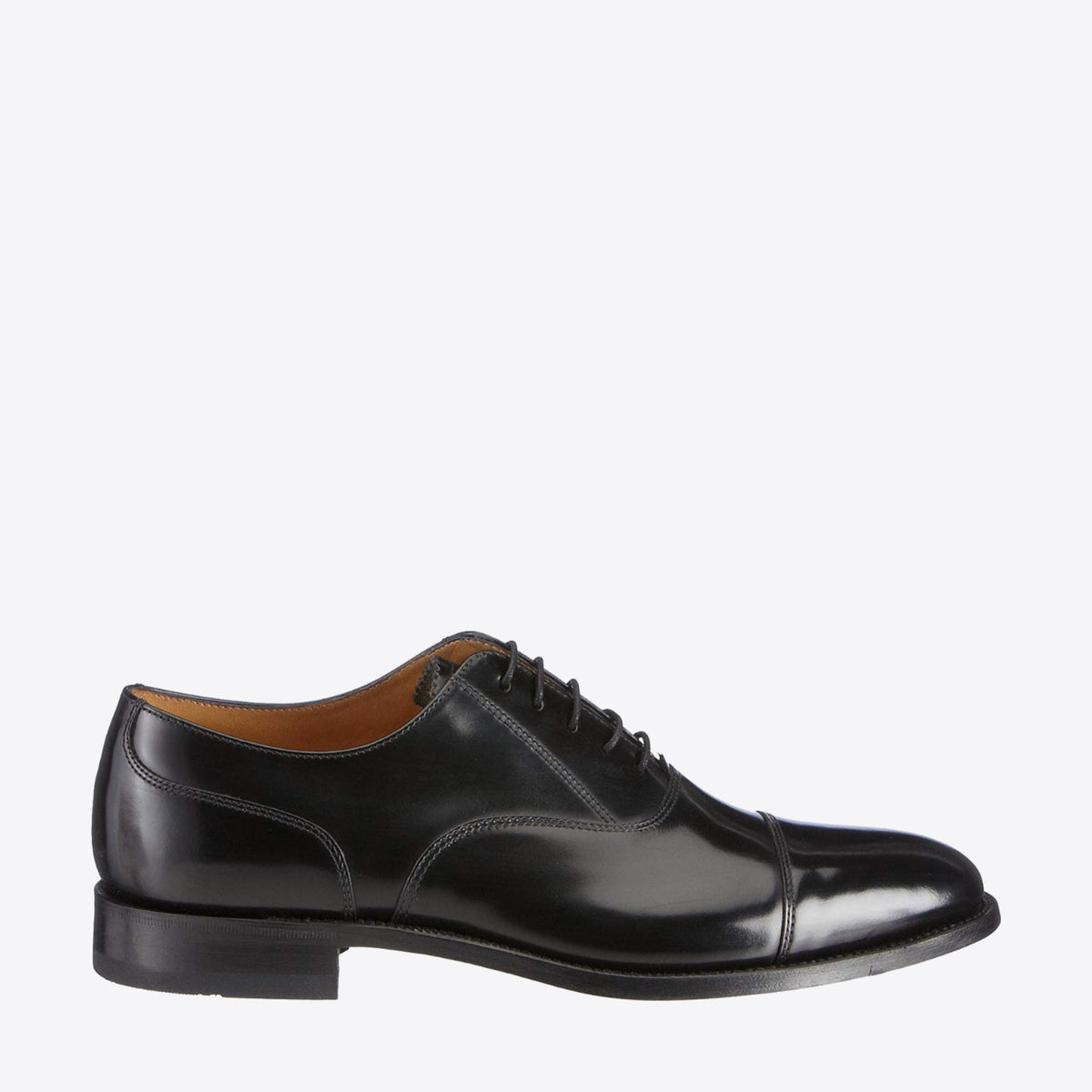 LOAKE 200B Toe Cap Lace Black Leather - Image 2