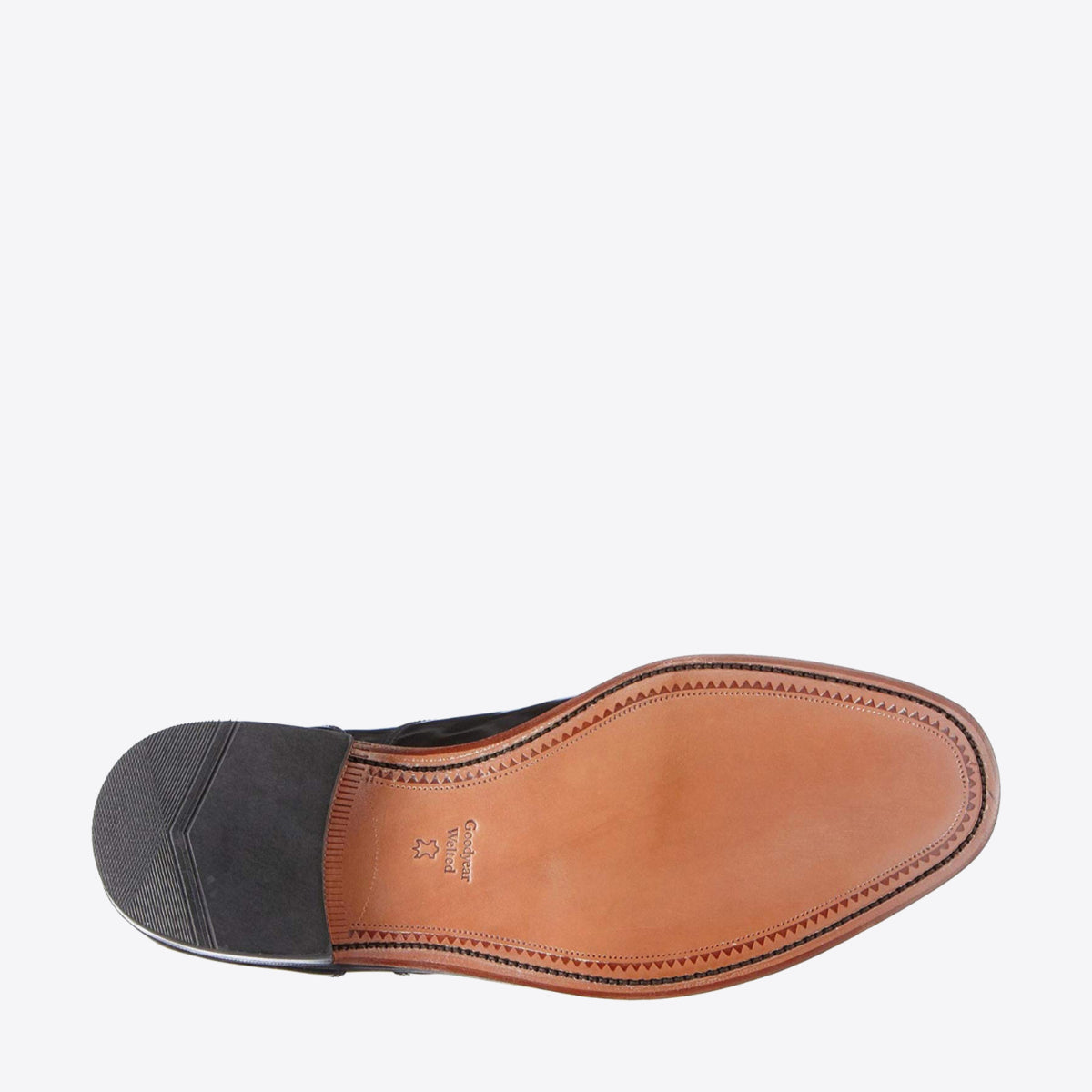 LOAKE 200B Toe Cap Lace Black Leather - Image 7