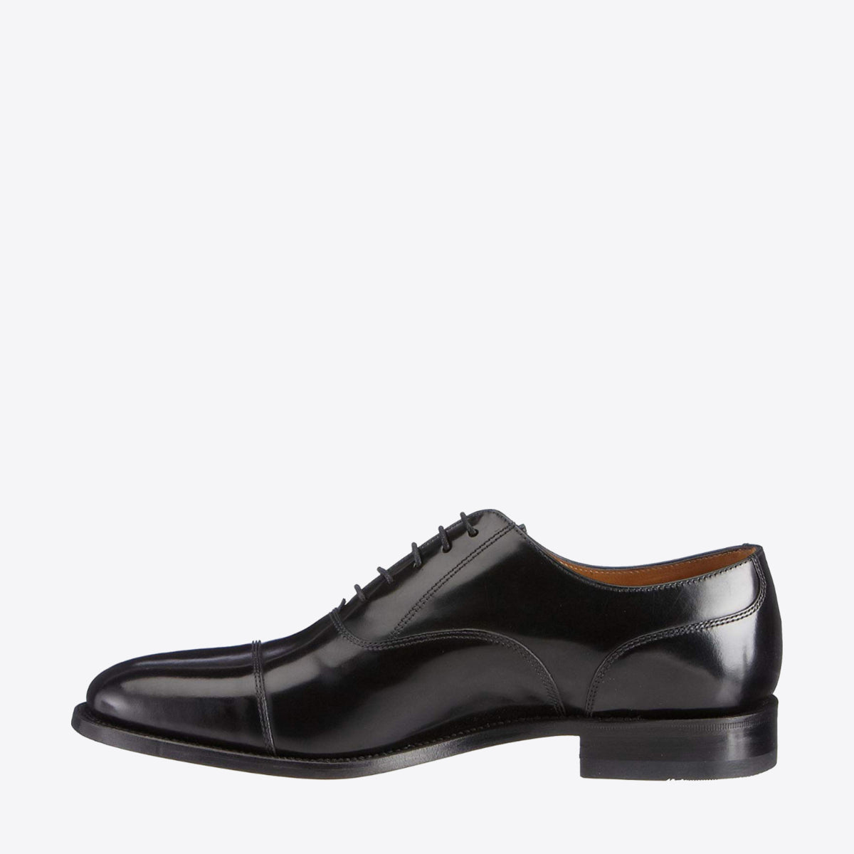 LOAKE 200B Toe Cap Lace Black Leather - Image 9