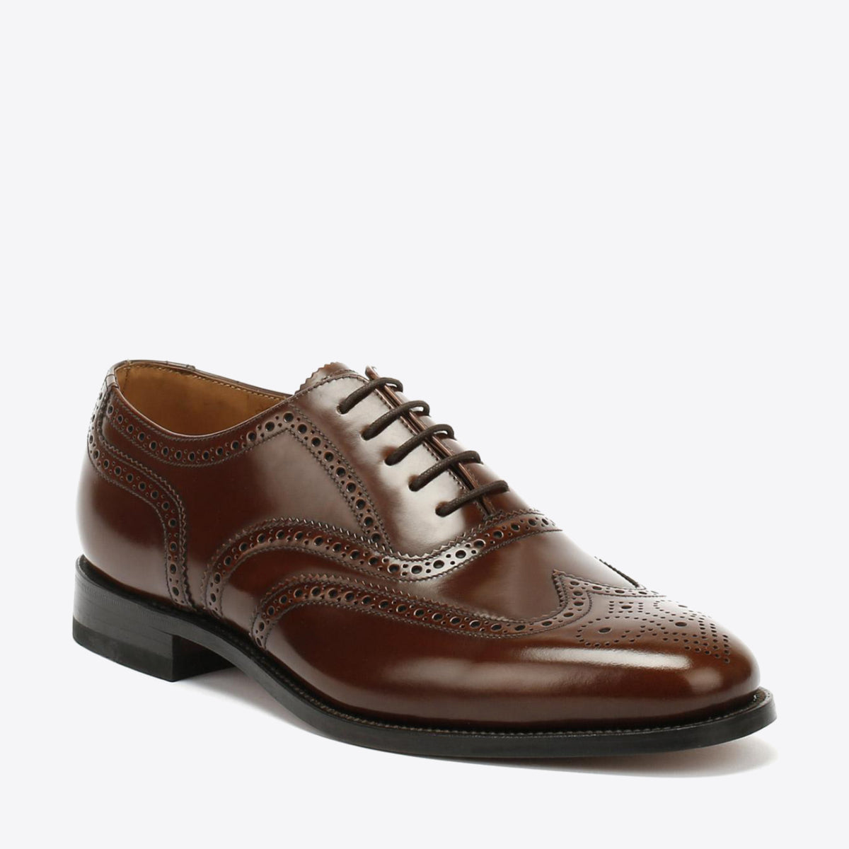 LOAKE 202T Brogue Lace Brown Leather - Image 3