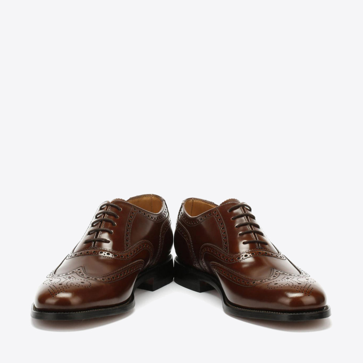 LOAKE 202T Brogue Lace Brown Leather - Image 6