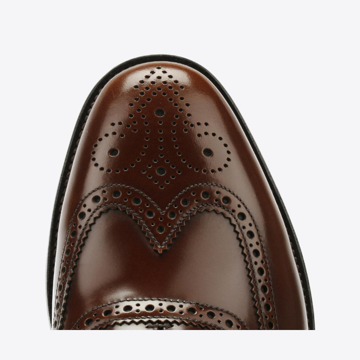 LOAKE 202T Brogue Lace Brown Leather - Image 7