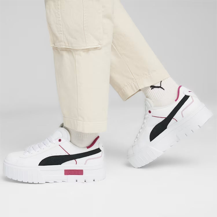 PUMA Mayze Queen of Hearts White/Black/Pink - Image 3
