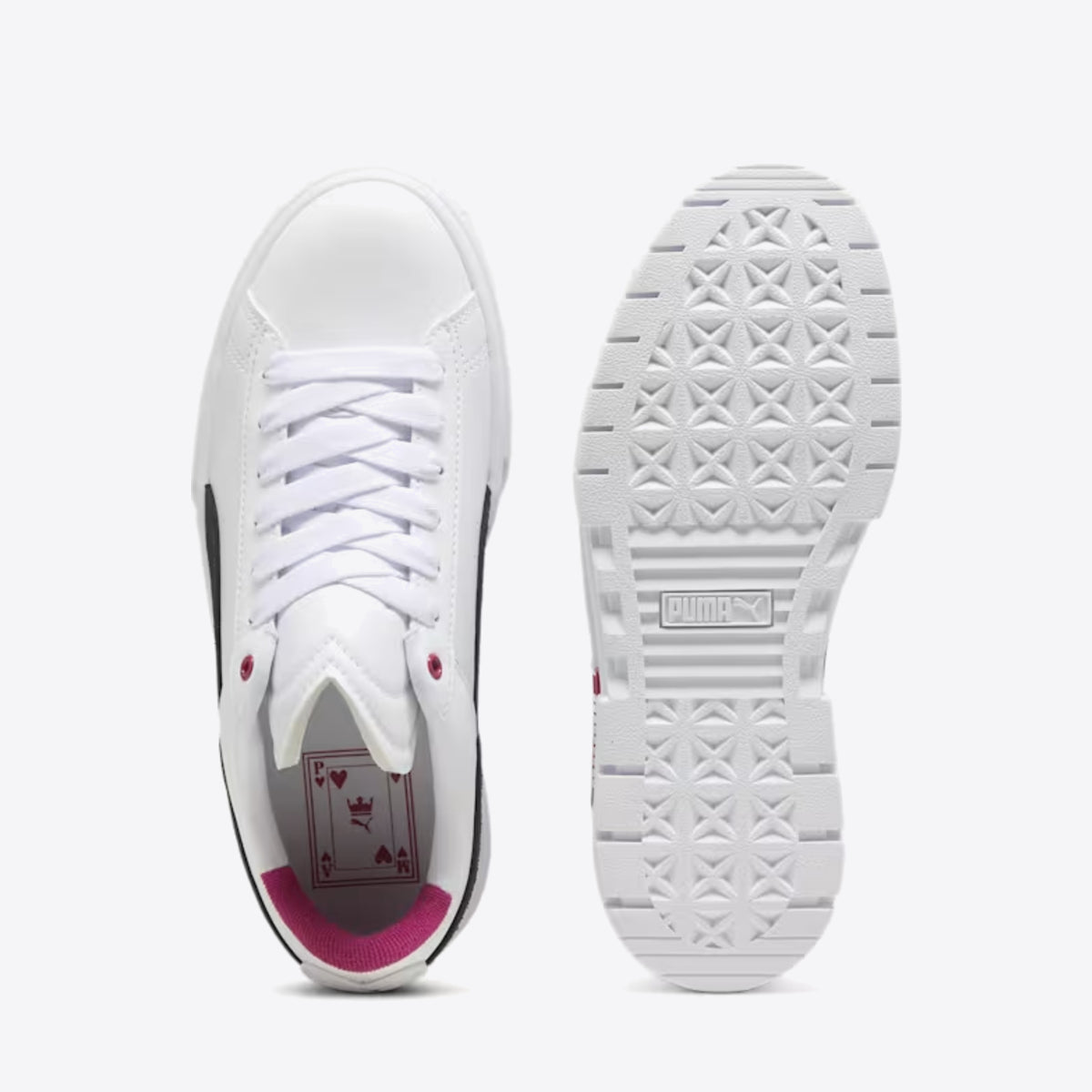 PUMA Mayze Queen of Hearts White/Black/Pink - Image 7