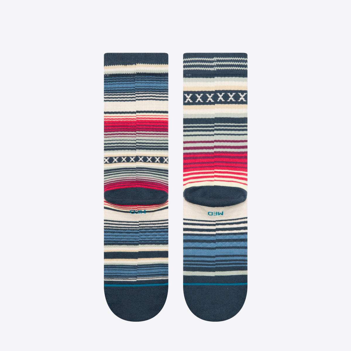 Calzini Unisex Stance Curren St Crew – Altezza Media Con Ammortizzazione – Cotone Pettinato Traspirante – Antiodore E Durevoli