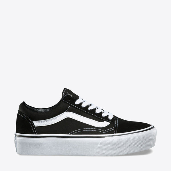 vans negros plataforma